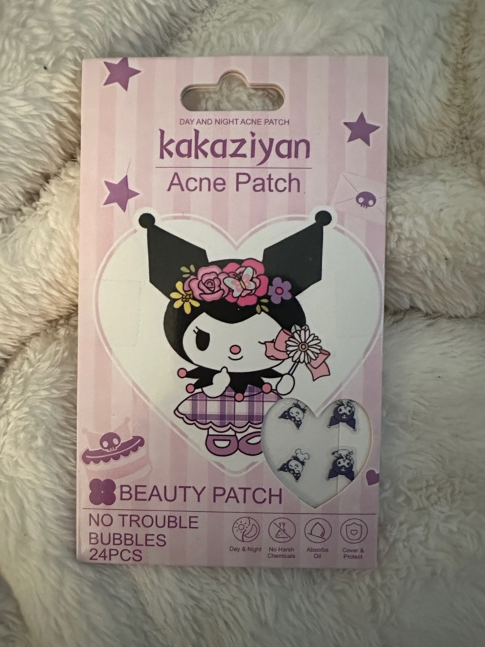 kakaziyan Kuromi Acne Patch - Pink Decorative Beauty Patch Pack